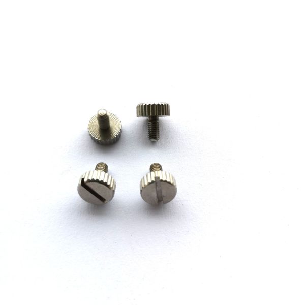 M2.5X6 Stainless Steel Slotted Knurled Thumb Screw M2.5X6 Stainless Steel Machine Screws knurled head passivated