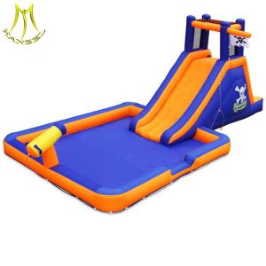 China Hansel attractions kids play area inflatable water park slide for kids playground wholesale