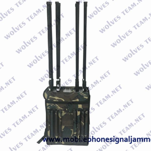 Military VIP Protection Security Backpack Jammer 90W High Power GPS WIFI5.8G