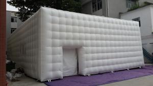 China 20ft Custom Portable Black Inflatable Nightclub Cube Party Bar Tent Night Club For Disco Wedding Event wholesale