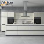 Modern EUROPEAN Style Italian Lacquer Kitchen Cabinet with Wooden Doors and