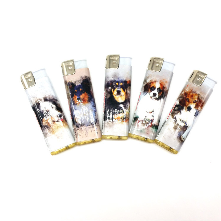 China Wholesale Custom Cigarette Butane Gas Plastic Electric Disposable Lighter