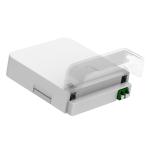 White / Gray 1 Core LC APC Type Fiber Optic Face Plate for Indoor FTTH