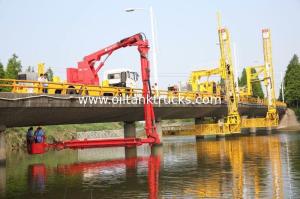 China FAW 8*4 Euro 5 Bucket Type Bridge Inspection Trucks Easy Access To Any Position Underbridge wholesale