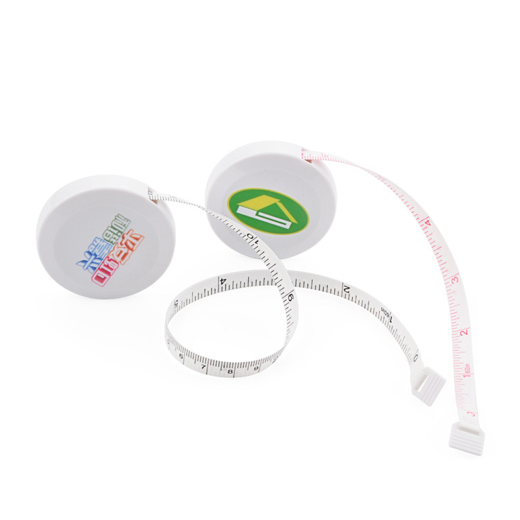 Wintape Push Button Soft Retractable Pocket White Tape Measure Double-Sided Professional Tailor'S Measuring Tape