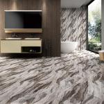 Luxury Full Body Marble High Glossy Porcelain Glazed Tiles For Living Room