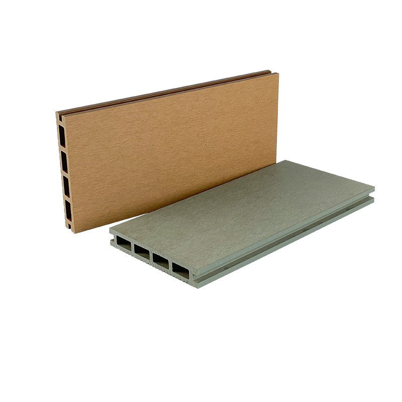 Terrace Anti - Corrosion Plastic Wood Floor Panel 140x25mm Courtyard Plank Green Wood Plastic Board