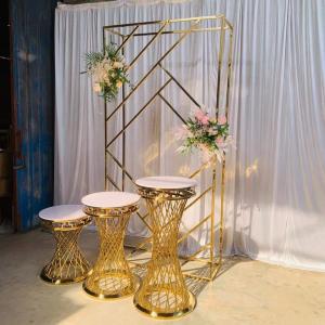 China Birthday Decoration Backdrop With Flowers Party Supplies Frame Standing Hall Furniture 120cm wholesale