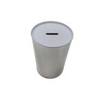Metal Tin Piggy Bank For Kids Coin Saving Tin Can D100x153 mm