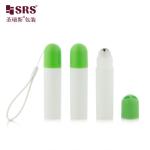 RPPF 20ml White Frosted Plastic Roll-On Bottle Packaging Massage Steel Ball Pain