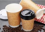 12oz 16oz Heavy Weight Insulated Hot Paper Drinking Cups With Straws