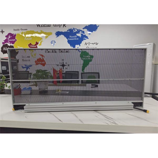 60% Transparency Ultra Clear Indoor LED Display Panel 800cd Grille Screen with Easy Installation for Captivating Ads