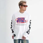 Drop Shoulder Oversized Long Sleeve T Shirt Tee For Men Unisex 230gsm 100%