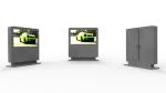 OEM Outdoor LCD Advertising Display , 32'' Wall Mounted Digital Display Screen