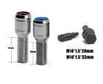 Automotive Closed Locking Wheel Nuts Bolts Titanium Material With 5 Screws 2