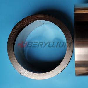 China DIN. 2.1247 CuBe2 Half Hard Rolled Strips On Coil 0,10x8mm wholesale