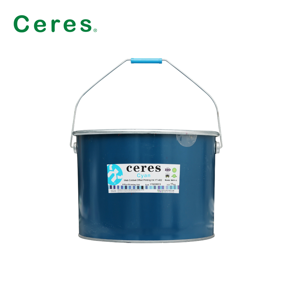 Solvent Based CMYK Web Coldset Offset Printing Ink for Newspaper in 15kg Iron Barrel