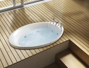 China Massage Bathtub Acrylic Whirlpool Drop In Bathtub M1710 wholesale