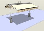 Strong double side retractable awning,free standing awnings, awning with rain