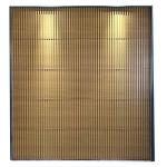 Stylish Aluminum Wood Grain Grille Fence Slates Section Garage Doors