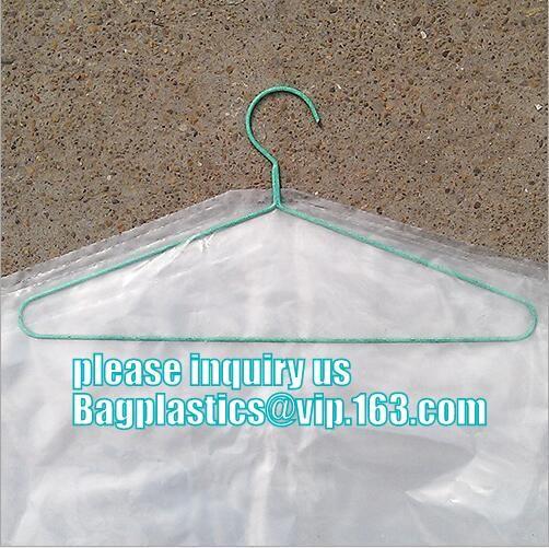 commercial clear pe ldpe poly hotel laundry roll up suit garment packaging dry