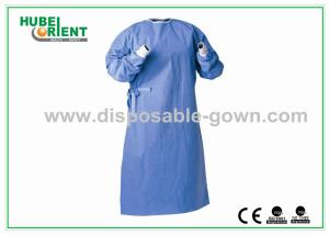 China Dark Blue Prevent Bacteria Against-Liquid Permeation Disposable Surgical Gowns wholesale