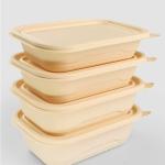 Lunch Eco Friendly Disposable Bowls Microwave Takeaway For Restaurant