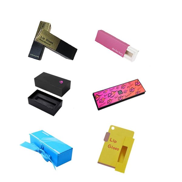 Matte Lamination Lipstick Box Packaging / Custom Cardboard Packaging 25*25*85mm