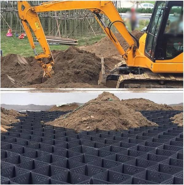 Reinforcement Driveway HDPE Geocell For Road Gravel Stabilizer Grid Retaining
