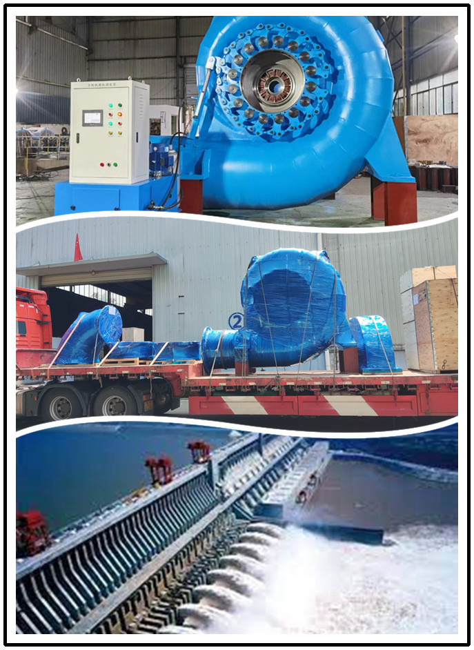 Hot Selling IP54 750r/min Vertical Francis Turbine Generator