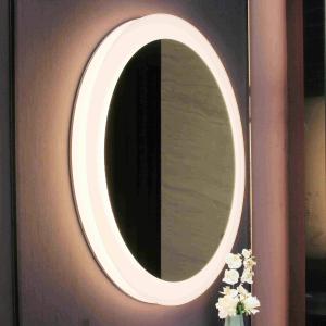 China Hotel Bathroom Accessories LED Smart Round Mirror with Touch Switch and 120pcs LED wholesale