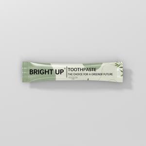 China 6g Small Size Mint Flavor Toothpaste Twice One Day Paper Bag Packing Degradable on sale