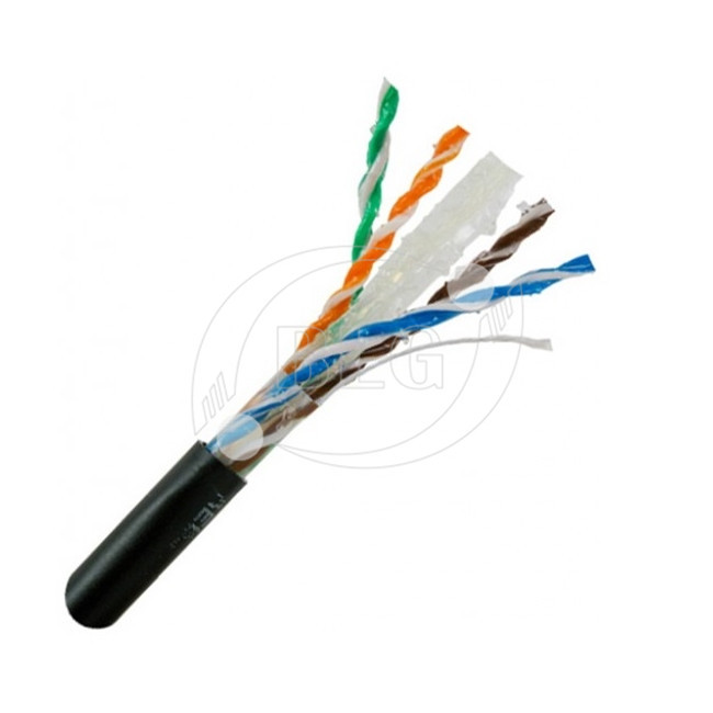 Jelly Filled Cat6 Ethernet Cable , Lan Network Cable With Cross Separator Filler