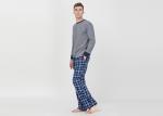 Plus Size Mens Luxury Sleepwear Spring Pajamas Functional Placket With One