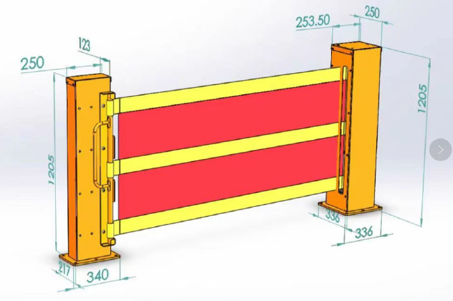 Tough Soft Curtain Anti-Collision Guardrail