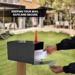 Large Capacity Mail Box,Galvanized Steel Rust Proof Metal Post Box Mailboxes