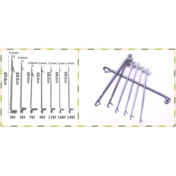 120 Pin Heald Wire Double Needle Knitting For Mask Earloop Making Machine