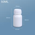 HDPE Plastic Material Round Fluorinated Bottle For Laundry Detergent Liquid OEM