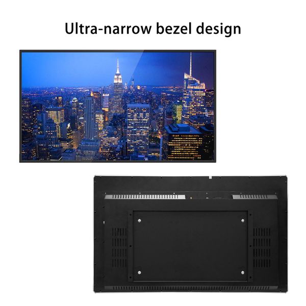 Ultra Thin 55 Inch LCD Advertising Player Interactive Touch Digital Signage Vertical Wall Mounted Display for Elevator
