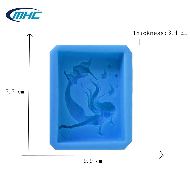 Silicone Baking Utensils Diy Handmade 3d Model Mermaid Shaped Logo Molds Silicone Fondant