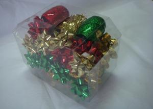 China Metallic , PET and polyester shining Gift Wrap Ribbon set with christmas tinsel wholesale