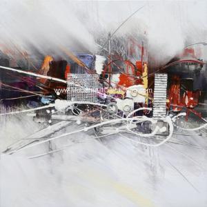 China Waterproof Home Interior Modern Abstract Wall Art Canvas Handmade With Texture wholesale