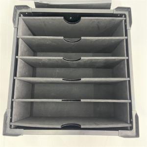 China semi conductor industry use plastic corrugated separator black color wholesale