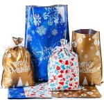 Christmas Goody 24X32cm Aluminum Foil Bag Reusable With Ties