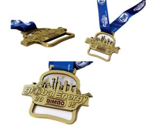 China Custom High Quality Lanyard Metal Medal for Sport ,High Quality Enamel Metal Running Medal with Transfer Printed wholesale