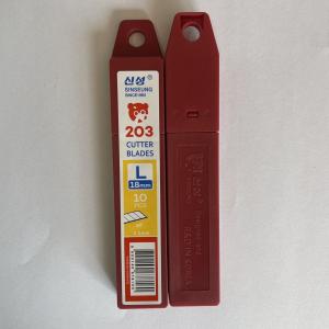 China 18mm Snap Off Blade 60 Degrees Sinseung L203 Angle 0.5mm Thickness wholesale