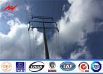 Customized 189kv Galvanized Steel Transmission Poles , Metal Telephone Poles