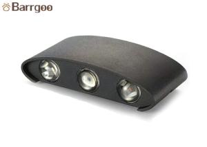 China Up And Down Dual Head LED Outdoor Wall Lights 6 Watt IP65 Waterproof wholesale