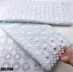 Good quality comfortable guipure lace wedding african lace fabric water soluble