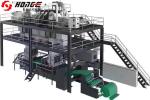 PP Chips 1600mm Carry Bag Non Woven Fabric Making Machine
